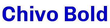 Chivo Bold フォント